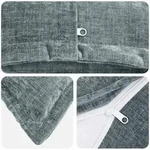vidaXL Kissenbezug 2 pcs HOUTEN Himmelblau 80 x 80 cm Chenille-Stoff