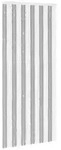 vidaXL Insektenvorhang Chenille Grau und Wei&szlig; 100 x 230 cm 100% PP