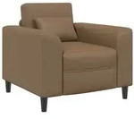 vidaXL Sessel Cappuccino Kunstleder