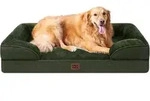 Hundebett Orthop&auml;disches L 112 x B 81 x H 17.5 cm Dunkel Gr&uuml;n