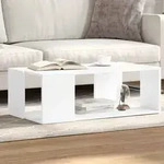 vidaXL Couchtisch Wei&szlig; 89,5x48x30 cm Holzwerkstoff