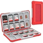 Speicherkarten Etui SD TF SDXC SDHC 20 Upgrade Carbon Fiber Red