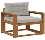 vidaXL Outdoor Mittelsofa Natur