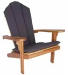 vidaXL Garten-Adirondack-Stuhl Natur Massivholz Teak
