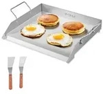 VEVOR Grillplatte Grillpfanne aus Edelstahl universelle rechteckige Platte (448...