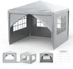 AufuN Pavillon Wasserdicht FaltFaltpavillon mit 4 Seitenw&auml;nde Gartenpavillon