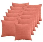 vidaXL Kissenbezug 12 pcs HEERLEN Rot-Orange 45 x 45 cm Cord