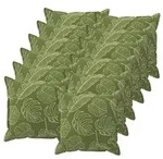 vidaXL Kissenbezug 12 stk. HOUTEN Blattdesign 40 x 40 cm Polyester
