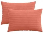 vidaXL Kissenbezug 2 pcs HEERLEN Rot-Orange 50 x 75 cm Cord