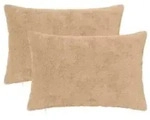 vidaXL Kissenbezug 2 stk. HEERLEN Creme 40 x 60 cm Faux Kaninchenfell