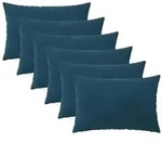 vidaXL Kissenbezug 6 pcs HEERLEN Blau 30 x 50 cm Samt