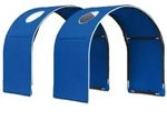 vidaXL Bettunnel 2 pcs Blau 211 x 52,5 x 2 cm Polyester