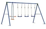 vidaXL Outdoor Schaukelset Mehrfarbig 330 x 185 x 185 cm Stahl und PE