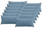 vidaXL Kissenbezug 12 pcs HEERLEN Blau 40 x 80 cm Cord