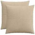 vidaXL Kissenbezug 2 pcs ALMELO Taupe 55 x 55 cm Cord