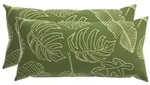 vidaXL Kissenbezug 2 pcs HEERLEN Blattdesign 40 x 80 cm Polyester