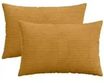 vidaXL Kissenbezug 2 pcs HEERLEN Gelb 50 x 75 cm Cord