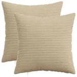 vidaXL Kissenbezug 2 pcs HEERLEN Taupe 35 x 35 cm Cord