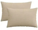 vidaXL Kissenbezug 2 pcs HEERLEN Taupe 50 x 70 cm Cord