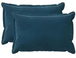 vidaXL Kissenbezug 2 pcs HOUTEN Blau 40 x 60 cm Samt