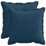 vidaXL Kissenbezug 2 stk. HOUTEN Marineblau 40 x 40 cm Cord