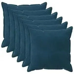 vidaXL Kissenbezug 6 pcs HOUTEN Blau 80 x 80 cm Samt
