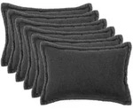 vidaXL Kissenbezug 6 pcs HOUTEN Dunkelgrau 40 x 60 cm Boucl&eacute;