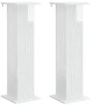 vidaXL Pflanzenst&auml;nder 2 pcs Hochglanz Wei&szlig; 30,5 x 30 x 100,5 cm