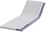 vidaXL Matratzenauflage Wei&szlig; 70 x 200 cm Jacquard Stoff