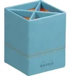 Rhodia Rhodiarama Stiftek&ouml;cher aus Kunstleder, 8x8x11cm - T&uuml;rkis 318817C
