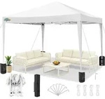COBIZI Faltpavillon 3x3 Wasserdicht Stabil Winterfest, Outdoor Faltbarer Zelt