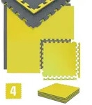 2 cm Dick: 1m2 Bodenschutz Fitnessmatte - 4 Sportmatten 50 x 50 Optische M&auml;ngel