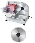 VEVOR Fleischschneidemaschine 200 W, Elektrische Aufschnittmaschine mit zwei