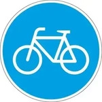 VKZ.237 Ronde 600mm Sonderweg Radfahrer RAL-G&uuml;tezeichen Folie RA2