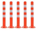 vidaXL Verkehrspoller 5 Stk. Kunststoff 75 cm