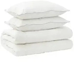 vidaXL Bettdecke und Kissen Set 3 pcs 155x220 cm Winter 450 GSM Wolle