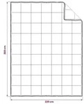 vidaXL Bettdecke Beige 220 x 260 cm Kapok-Faser