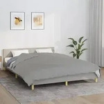 vidaXL Gewichtsdecke Grau 200x200 cm 9 kg Stoff