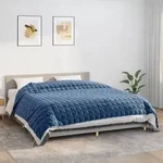 vidaXL Gewichtsdecke Blau 235x290 cm 11 kg Stoff
