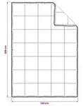 vidaXL Bettdecke Beige 140 x 220 cm Kapok-Faser