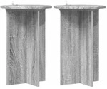 vidaXL Pflanzenst&auml;nder 2 pcs Graues Sonoma &Oslash;40 x 60 cm Holzwerkstoff