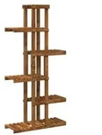 vidaXL Pflanzenst&auml;nder Natur 68 x 23,5 x 140 cm Massivholz Akazie