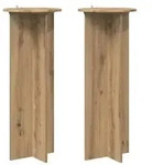 vidaXL Pflanzenst&auml;nder 2 pcs Artisan-Eiche &Oslash;40 x 100 cm Holzwerkstoff