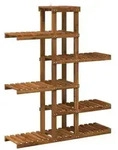 vidaXL Pflanzenst&auml;nder Natur 93 x 25 x 114,5 cm Massivholz Akazie
