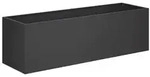 vidaXL Garten-Pflanzgef&auml;&szlig; Schwarz 80 x 30 x 30 cm Kaltgewalzter Stahl