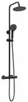 vidaXL Thermostatisches Duschset Messing und Edelstahl
