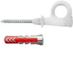 Fischer 564173, Schraubhaken & D&uuml;belsatz, Autoklaven-Porenbeton, Mauerziegel, Beton,