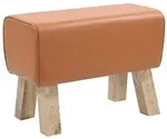 vidaXL Bank 60 x 30 x 45 cm Echtes Leder Braun