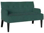 vidaXL Chesterfield Bank Dunkelgr&uuml;n 112 x 65,5 x 75 cm Samt