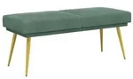 vidaXL Doppellagige Bank Meergr&uuml;n 120 x 45 x 46 cm Samt